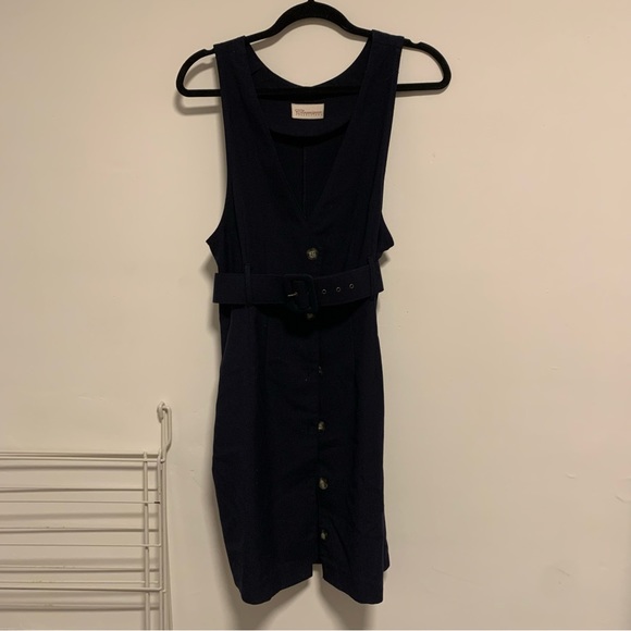 Vintage Wool Button Dress - Picture 3 of 4